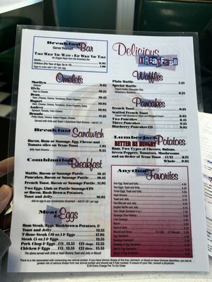 Menu photo 3 All American Diner Panama City Beach, FL