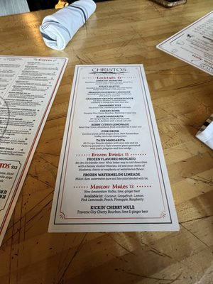 Menu photo 4 Christos Restaurant & Bar Wallingford, CT
