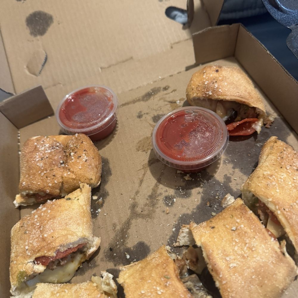Pizza Fusion - Calzone! I added pepperoni, sausage, jalapenos, mushrooms and whole roasted garlic. - Pizza Near Me - Edmond, Oklahoma Pizza Fusion - Calzone! I added pepperoni, sausage, jalapenos, mushrooms and whole roasted garlic. - Pizza Near Me - Edmond, Oklahoma