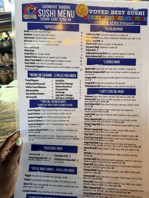 Menu photo 1 Lookout Tavern Oak Bluffs, MA