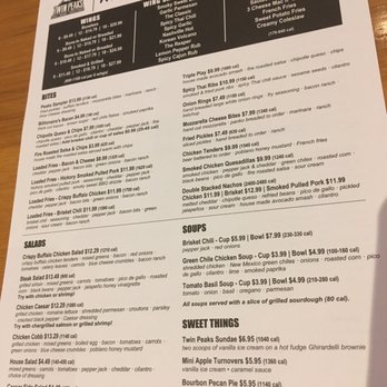 Twin Peaks - Menu - Sports Bars Near Me - Davie, Florida