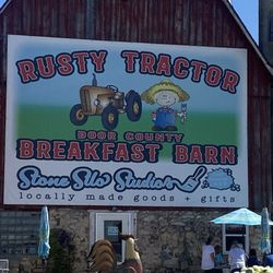 Rusty Tractor -Door County - Breakfast Barn - Rusty Tractor outside
