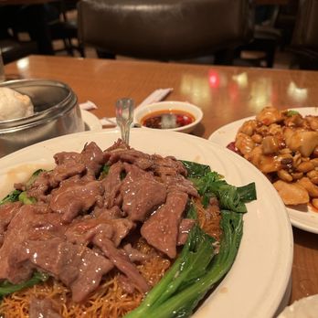 Ping Pang Pong - Beef Pan-Fried noodles and Kung Pao Chicken - Dim Sum Near Me - Las Vegas, Nevada Ping Pang Pong - Beef Pan-Fried noodles and Kung Pao Chicken - Dim Sum Near Me - Las Vegas, Nevada