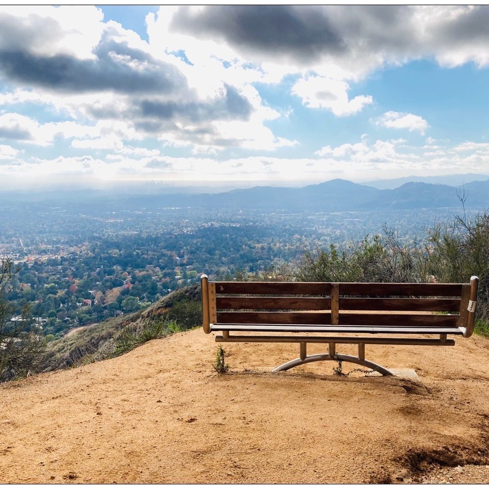 Echo Mountain via the Sam Merrill Trail - Lee Tracy Memorial Bench overlooking Pasadena and LA. - Parks Near Me - Altadena, California Echo Mountain via the Sam Merrill Trail - Lee Tracy Memorial Bench overlooking Pasadena and LA. - Parks Near Me - Altadena, California