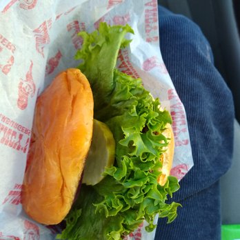 Clancy's Hamburgers - Yes, there is a single hamburger under the generous lettuce. - Burgers Near Me - Indianapolis, Indiana