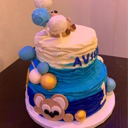 Duross Sweets - First birthday cake, teddy bear theme