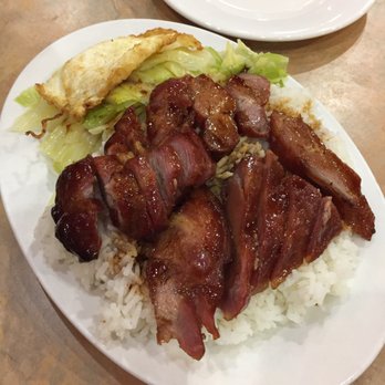 Sun Hong Wong - Char Siu over Rice w/ Fried Egg - Cantonese Near Me - New York, New York