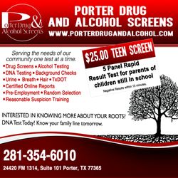 Porter Drug and Alcohol Screens