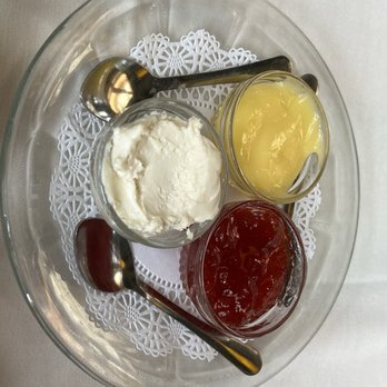 Boulder Dushanbe Teahouse - Clotted cream, jam and lemon curd - Tea Rooms Near Me - Boulder, Colorado