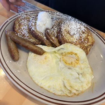 Judy's Cafe - Cinnamon French Toast Combo - American Near Me - Garland, Texas Judy's Cafe - Cinnamon French Toast Combo - American Near Me - Garland, Texas