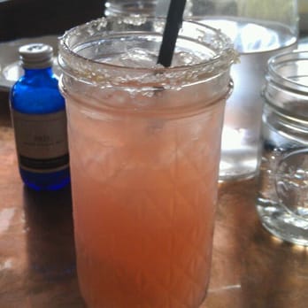 Hillside Farmacy - Grapefruit jalapeno margarita. Nice kick. And refreshing! - New American Near Me - Austin, Texas