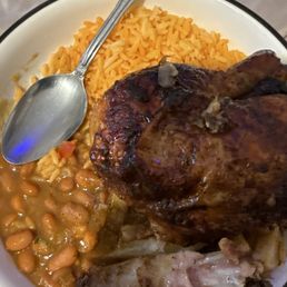 This tastes like shit.. the beans taste fishy and the chicken is over seasoned.. the rice.. omg the rice!!! It's horrible season.. This tastes like shit.. the beans taste fishy and the chicken is over seasoned.. the rice.. omg the rice!!! It's horrible season..