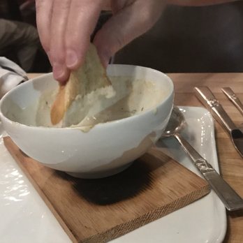 Knife And Stone - This is the best creamy onions soup ever. Ask for bread so you can "sop". - Bars Near Me - Newnan, Georgia