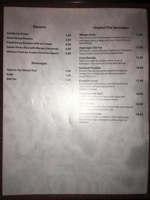 Menu photo 8 Original Thai Rexburg, ID