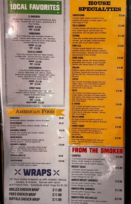 Menu photo 1 Gecko's at Lake Texoma Kingston, OK