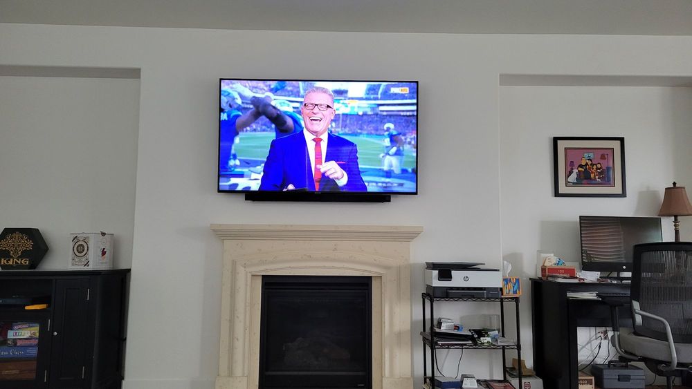 Slide of Straight Line TV Installations