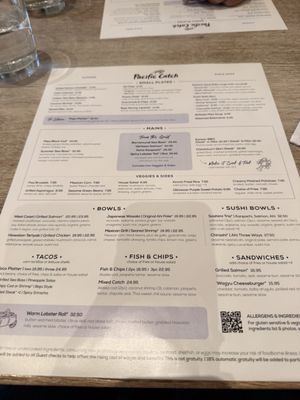 Menu photo 1 Pacific Catch Santa Clara, CA
