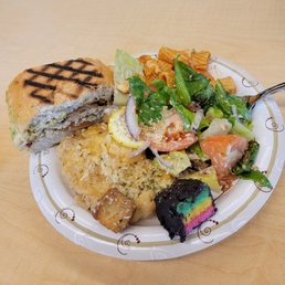 Panini, Chicken French, Cesar salad, Pasta al Forno, & cookie Panini, Chicken French, Cesar salad, Pasta al Forno, & cookie