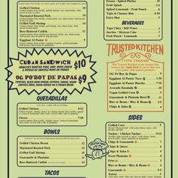Habana Outpost - Menu