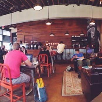Bold Bean Coffee Roasters - Riverside - Loved the atmosphere & the art on the wall. Slightly obsessed with brick-wall industrial-style decor, even if it is cliché. - Coffee & Tea Near Me - Jacksonville, Florida