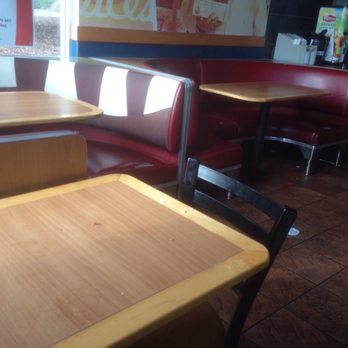 Long John Silver's - Torn seating, dirty table, messy dirty floor - Seafood Near Me - San Diego, California Long John Silver's - Torn seating, dirty table, messy dirty floor - Seafood Near Me - San Diego, California