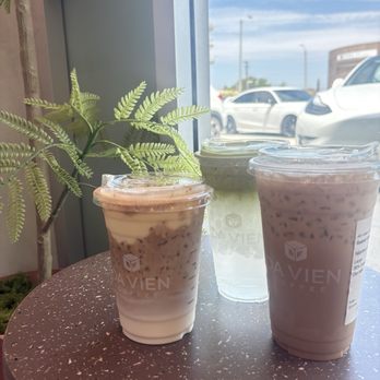 Da Vien Coffee - marble drip, coconut matcha, banana latte - Coffee & Tea Near Me - Alhambra, California
