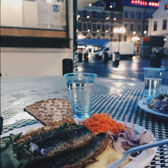 Strömmingsvagnen - Fried herring with mashed potatoes, onions, carrots, and pickled cucumber. Free slice of crispy buttered flatbread. - Seafood Near Me - Stockholm, Alberta