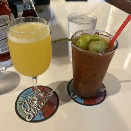 mimosa and bloody mary mimosa and bloody mary