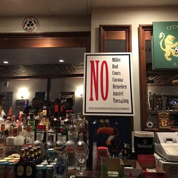 O'Donnell's Pub - a sign that says no - Pubs Near Me - Harrison, New Jersey O'Donnell's Pub - a sign that says no - Pubs Near Me - Harrison, New Jersey
