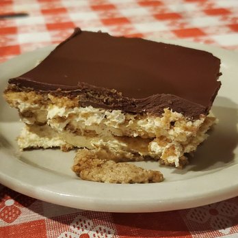 Doe's Eat Place - Éclair Cake - heavenly! - Steakhouses Near Me - Baton Rouge, Louisiana