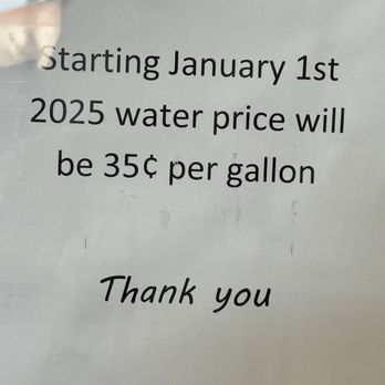 Water 'n Ice - Water .35 cents 12/25  In business 30 years. - Ice Delivery Near Me