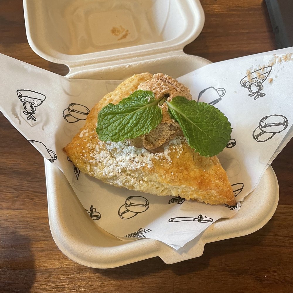 Public Square - Housemade Sugar Scone with cinnamon butter - Coffee & Tea Near Me - La Mesa, California Public Square - Housemade Sugar Scone with cinnamon butter - Coffee & Tea Near Me - La Mesa, California