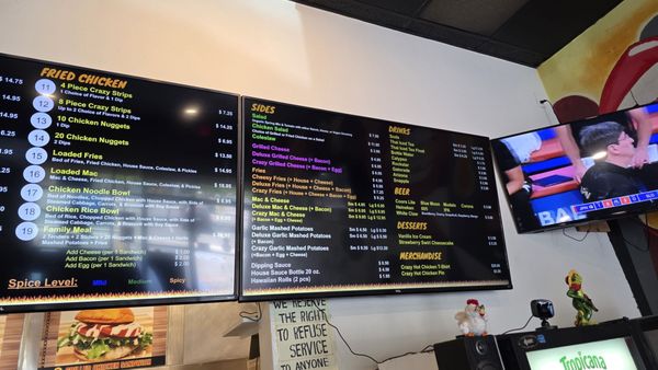 Menu photo 2 Crazy Hot Chicken Santa Clarita, CA