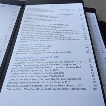 Victor - Wine Menu - American Near Me - Toronto, Ontario