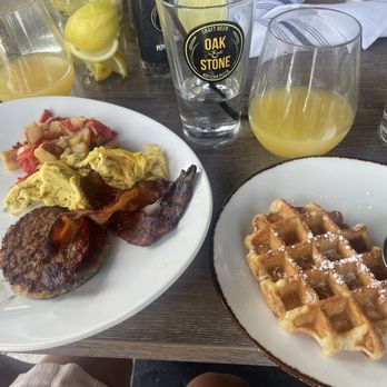Oak & Stone - Bottomless mimosas and BOSS PLATE - Pizza Near Me - Bradenton, Florida