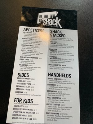 Menu photo 3 The Shack Tipton Tipton, IN Menu photo 3 The Shack Tipton Tipton, IN