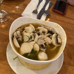 Siam Delight - Tom yum with chicken $5.50