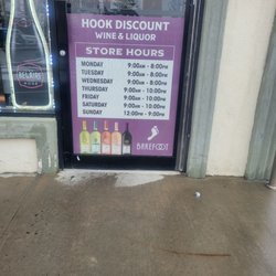 Hook Discount Wine & Liquor - Hours of Operation.