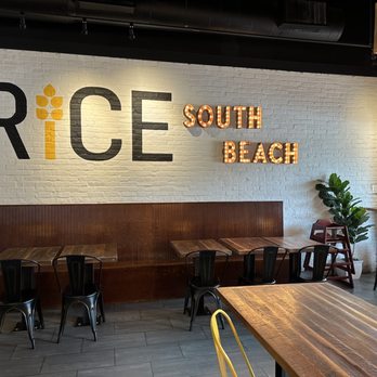 Rice Mediterranean Kitchen - Dining Area - Mediterranean Near Me - Miami Beach, Florida