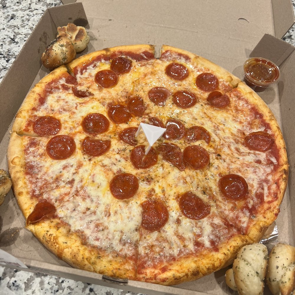 St. Augie's Pizza - 16" pepperoni - Italian Near Me - St. Augustine, Florida St. Augie's Pizza - 16" pepperoni - Italian Near Me - St. Augustine, Florida