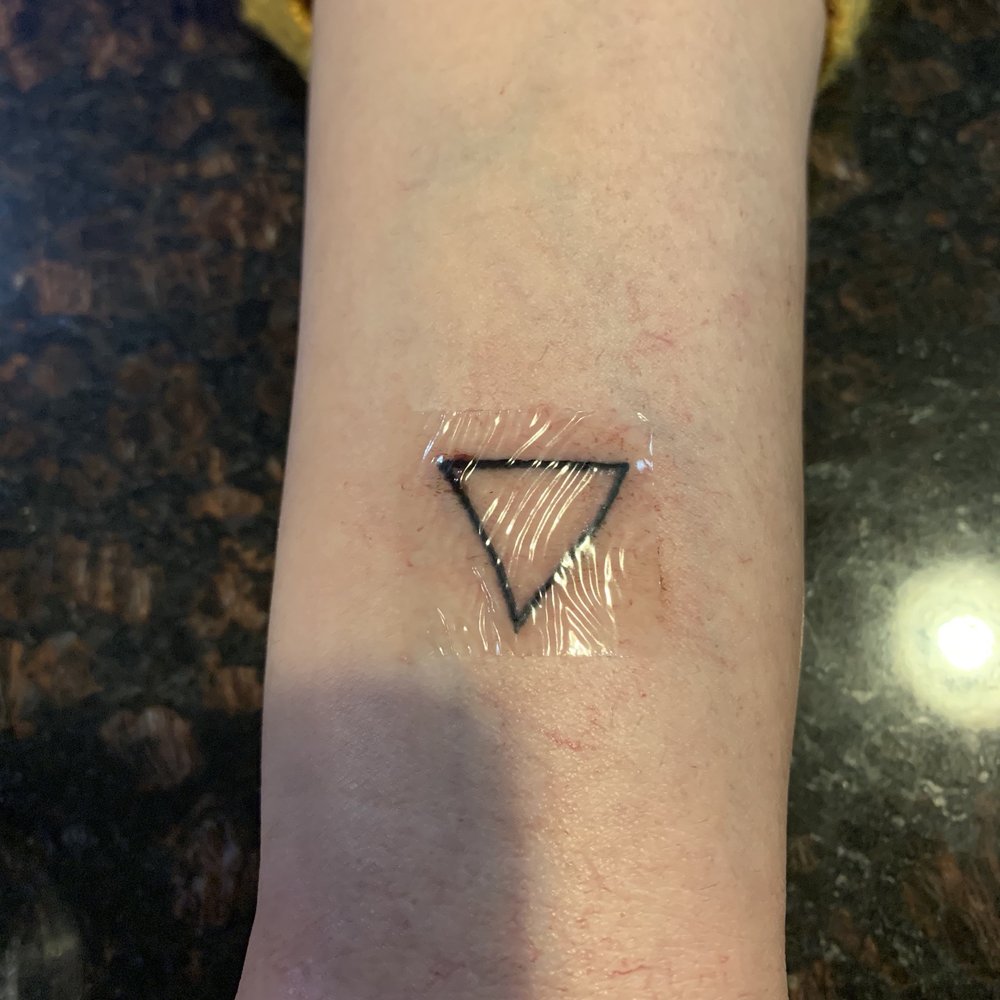Momma Tried Tattoo Studio - little wrist triangle - Tattoo Near Me - Fresno, California Momma Tried Tattoo Studio - little wrist triangle - Tattoo Near Me - Fresno, California