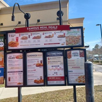 Zaxbys - Drive thru menu - Fast Food Near Me - Gulf Shores, Alabama Zaxbys - Drive thru menu - Fast Food Near Me - Gulf Shores, Alabama