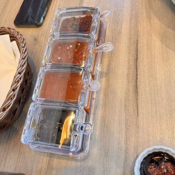 Let's Get Pho - Different sauces on table side - Vietnamese Near Me - Henderson, Nevada Let's Get Pho - Different sauces on table side - Vietnamese Near Me - Henderson, Nevada
