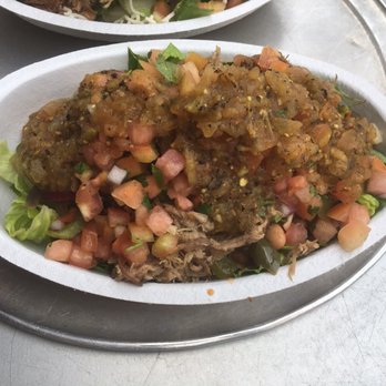 Chipotle Mexican Grill - Barbacoa & Carnitas Salad - Mexican Near Me - Arlington, Virginia