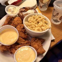 Chicken Critters- Mac & Cheese Sweet Potato