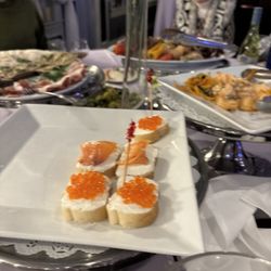 Zabava Banquet Hall and Catering - Bread with red caaaaviiiaaaar