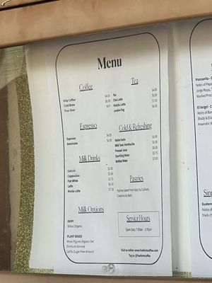Menu photo 2 FreeForm Coffee Roasters Sedona, AZ