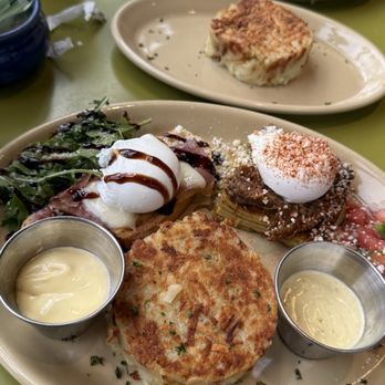 Snooze, an A.M. Eatery - Benny Duo* Barbacoa Chile Verde Benny* - Breakfast & Brunch Near Me - Orange, California Snooze, an A.M. Eatery - Benny Duo* Barbacoa Chile Verde Benny* - Breakfast & Brunch Near Me - Orange, California