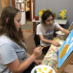 Inside Out: Accessible Art - Gesso & acrylic paint class.