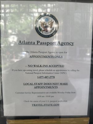 US Department of State Bureau of Consular Affairs - Atlanta Passport Agency by null